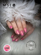 #408 Premium-EFFEKT Color Gel 5ml Zartes Rose mit feinem Goldschimmer - MSE - The Beauty Company