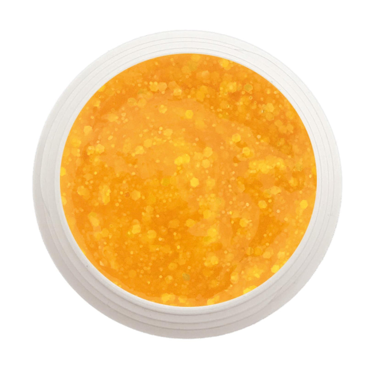 #451 Premium-GLITTER Color Gel 5ml Leuchtendes Gelb mit irisierendem Glitter - MSE - The Beauty Company