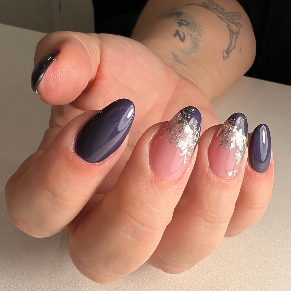Glitzer-Wimpern Schwarz/blau – Künstliche Wimpern Mit Kleber, Für Auffällige Looks
