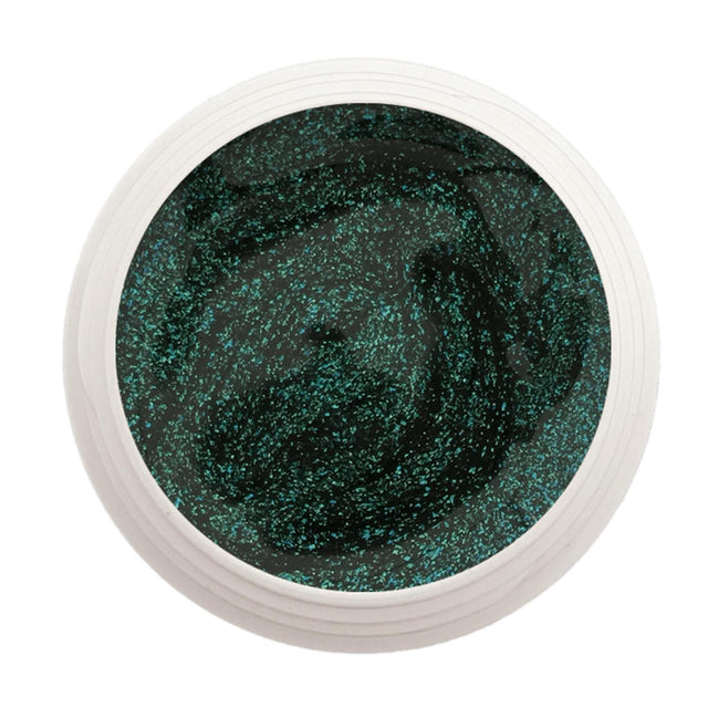 #506 Premium-EFFEKT Color Gel 5ml Dunkelgrau mit grün-türkisen Effektpartikeln - MSE - The Beauty Company