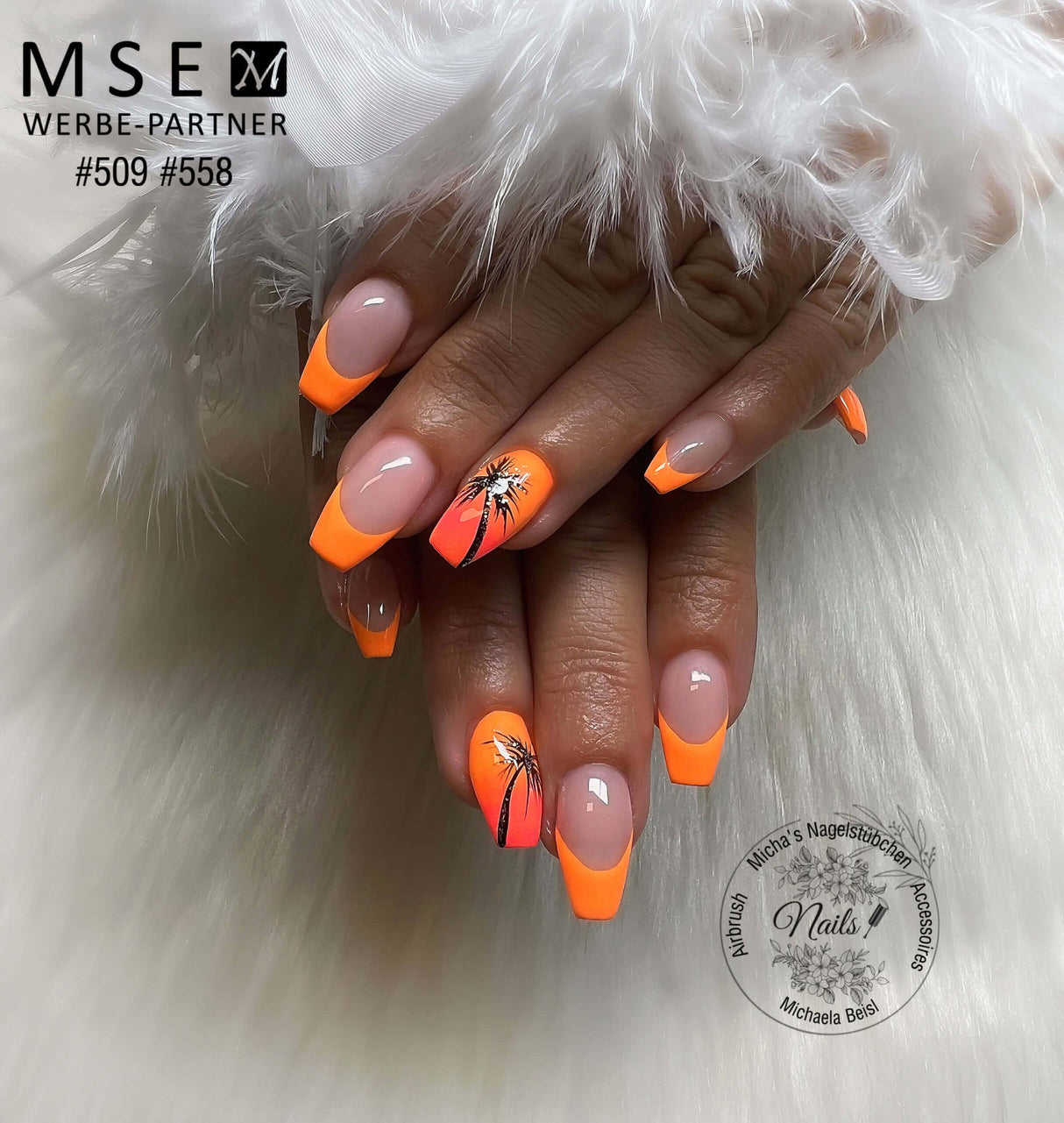 #509 Premium-PURE Color Gel 5ml Neon Orange-Gelb - MSE - The Beauty Company