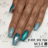 #513 Premium-EFFEKT Color Gel 5ml Blaugrün - MSE - The Beauty Company
