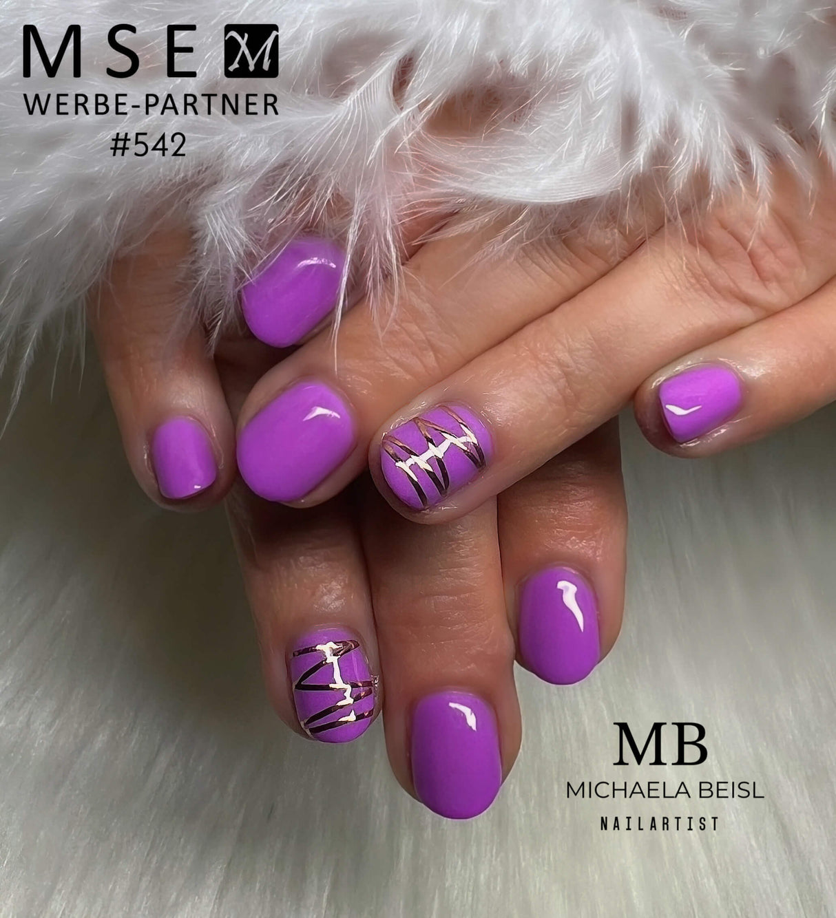 #542 Premium-EFFEKT Color Gel 5ml Violett - MSE - The Beauty Company