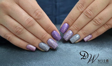 #553 Premium-GLITTER Color Gel 5ml flieder - MSE - The Beauty Company