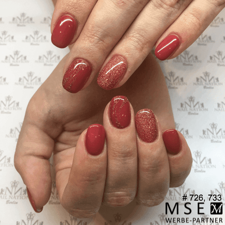 #726 Premium-GLITTER Color Gel 5ml Rosa - MSE - The Beauty Company