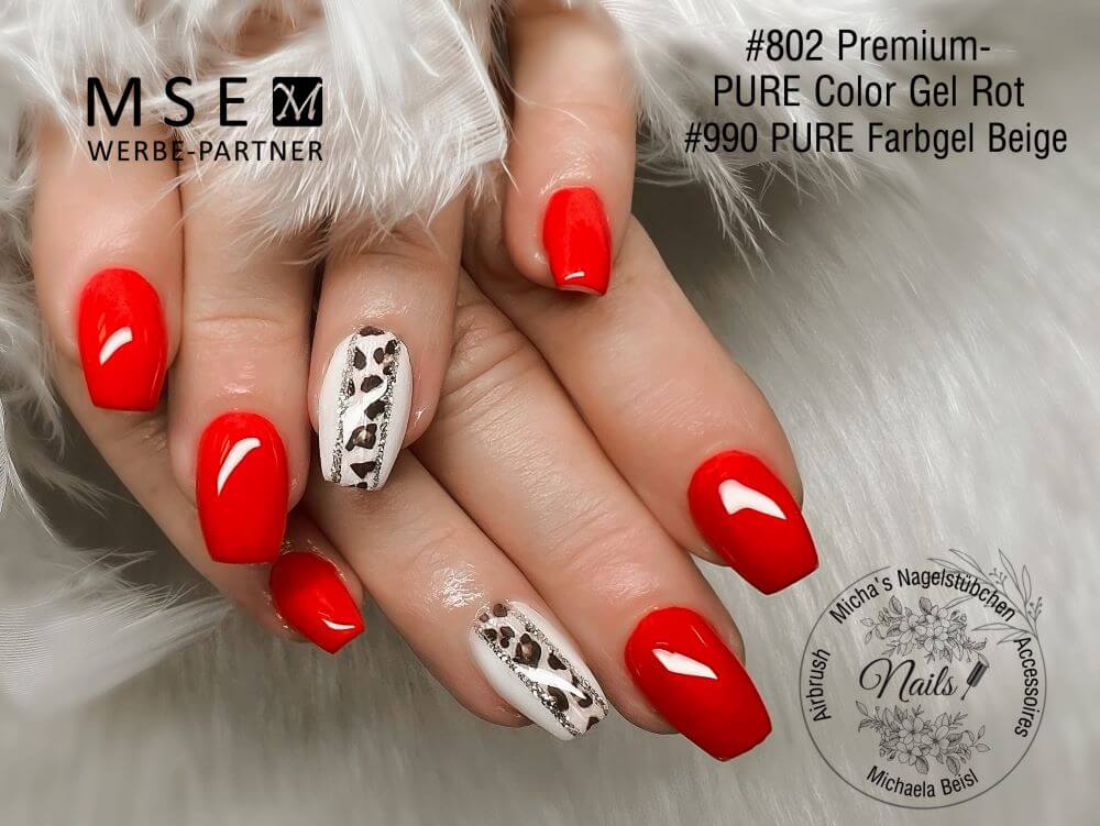#802 Premium-PURE Color Gel 5ml Rot - MSE - The Beauty Company
