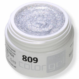 #809 Premium-GLITTER Color Gel 5ml Silber