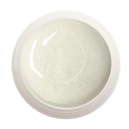 #910 Premium-GLITTER Color Gel 5ml Weiss feines Multicolorglitter