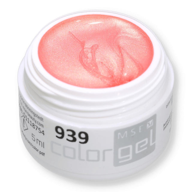 #939 EFFEKT Farbgel 5ml Rosa mit super dezentem gold/grün schimmer - MSE - The Beauty Company