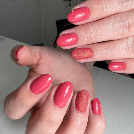 #945 EFFEKT Farbgel 5ml Pink mit pinkem Schimmer - MSE - The Beauty Company