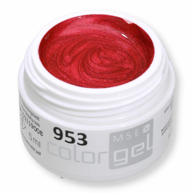 #953 EFFEKT Farbgel 5ml rot mit rot Schimmer - MSE - The Beauty Company