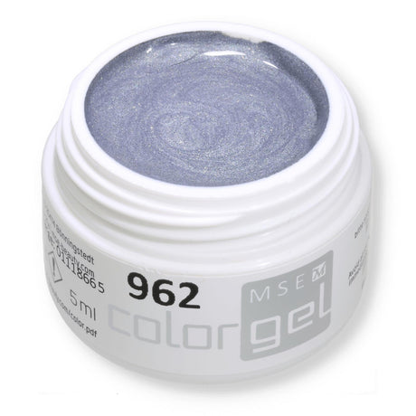 #962 EFFEKT Farbgel 5ml silbergrau mit multiglitter - MSE - The Beauty Company