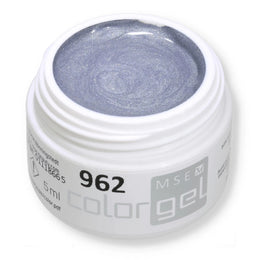 #962 EFFEKT Farbgel 5ml silbergrau mit multiglitter