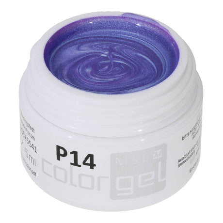 #P-14 Mother of Pearl EFFEKT Color Gel 5ml Violett - MSE - The Beauty Company