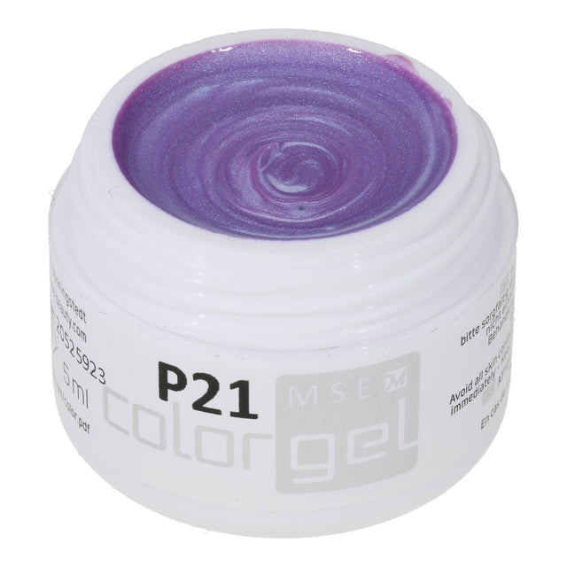 #P-21 Mother of Pearl EFFEKT Color Gel 5ml Violett - MSE - The Beauty Company