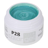 #P-28 Mother of Pearl EFFEKT Color Gel 5ml Blaugrün - MSE - The Beauty Company
