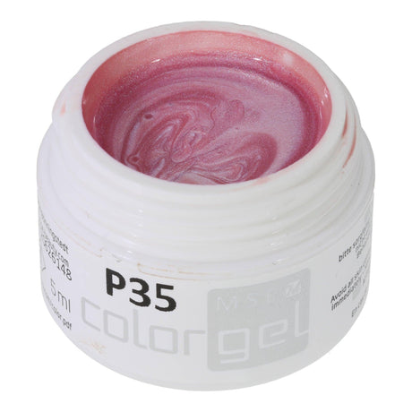 #P-35 Mother of Pearl EFFEKT Color Gel 5ml Pink - MSE - The Beauty Company