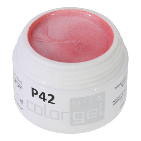 #P-42 Mother of Pearl EFFEKT Color Gel 5ml Rosa - MSE - The Beauty Company