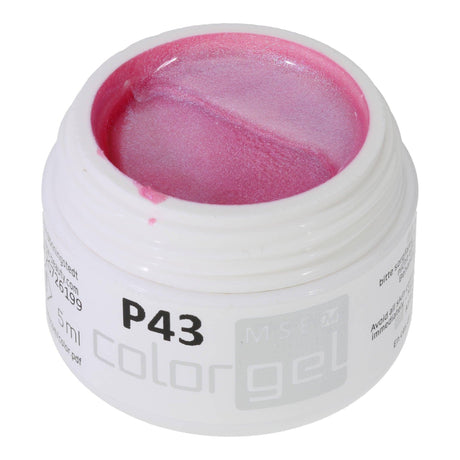 #P-43 Mother of Pearl EFFEKT Color Gel 5ml Rosa - MSE - The Beauty Company