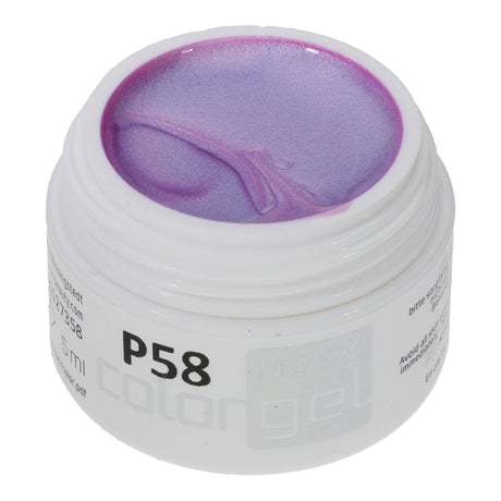 #P-58Mother of Pearl EFFEKT Color Gel 5ml Flieder - MSE - The Beauty Company