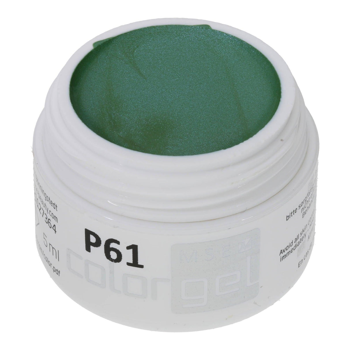 #P-61Mother of Pearl EFFEKT Color Gel 5ml Grün - MSE - The Beauty Company