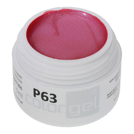 #P-63Mother of Pearl EFFEKT Color Gel 5ml Rot - MSE - The Beauty Company