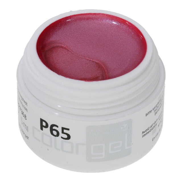 #P-65Mother of Pearl EFFEKT Color Gel 5ml Rot - MSE - The Beauty Company