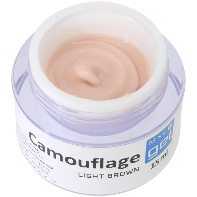 MSE Gel 202: Camouflage Gel hellbraun / light brown 15ml - MSE - The Beauty Company