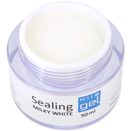 MSE Gel 410: Glanzgel milky white, / Sealing milky white 50ml - MSE - The Beauty Company