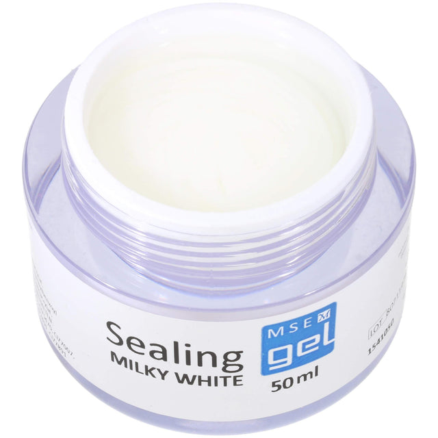 MSE Gel 410: Glanzgel milky white, / Sealing milky white 50ml - MSE - The Beauty Company
