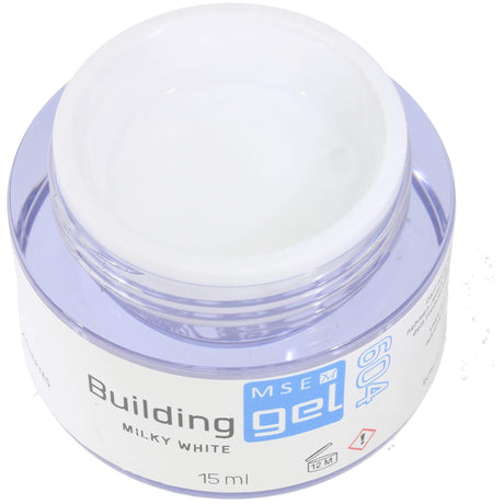 MSE Gel 604: Aufbaugel milky white / Building milky white 15ml - MSE - The Beauty Company