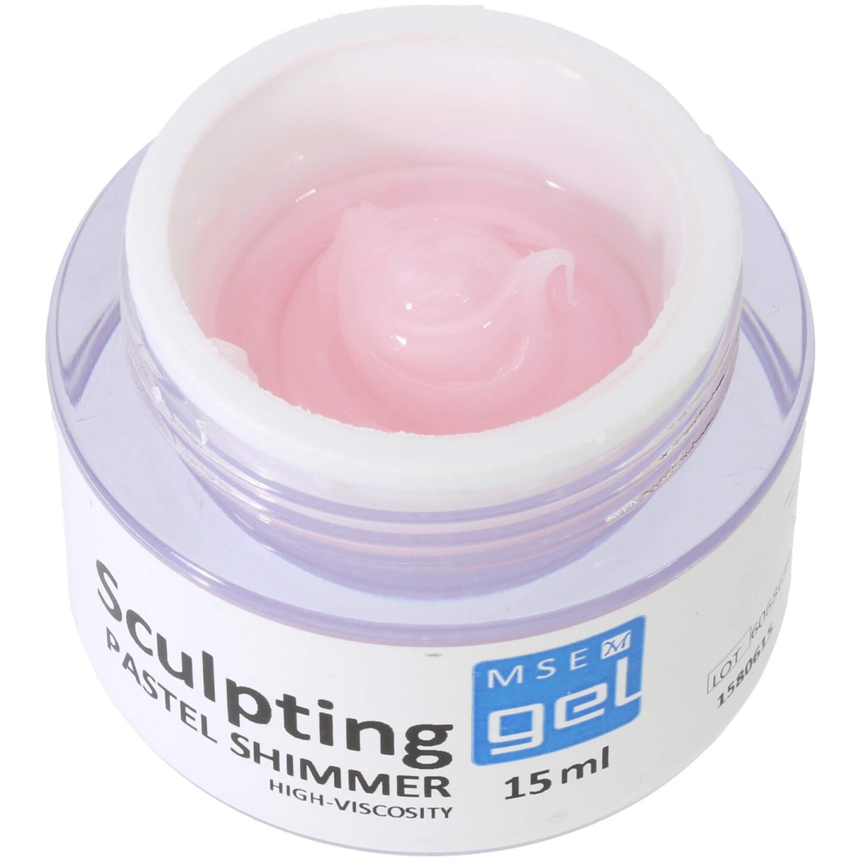 MSE Gel 806: Schablonen Gel pastell shimmer hochviskose / Sculpting pastel shimmer high-viscosity 15ml - MSE - The Beauty Company