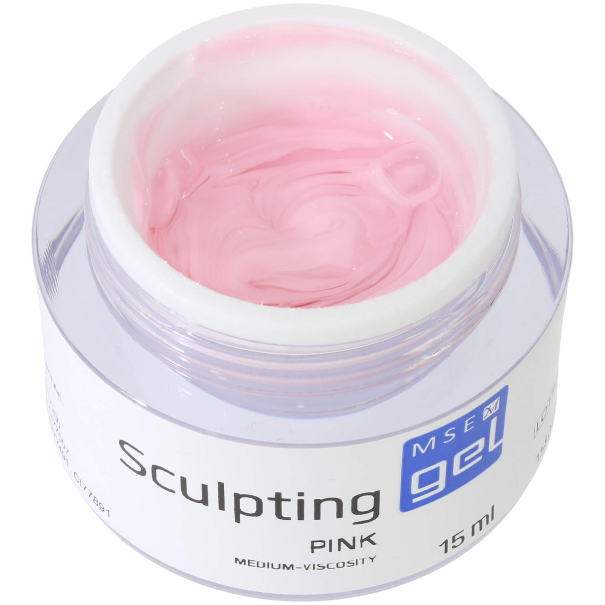 MSE Gel 807: Schablonen Gel pink mittelviskose / Sculpting pink medium-viscosity 15ml - MSE - The Beauty Company