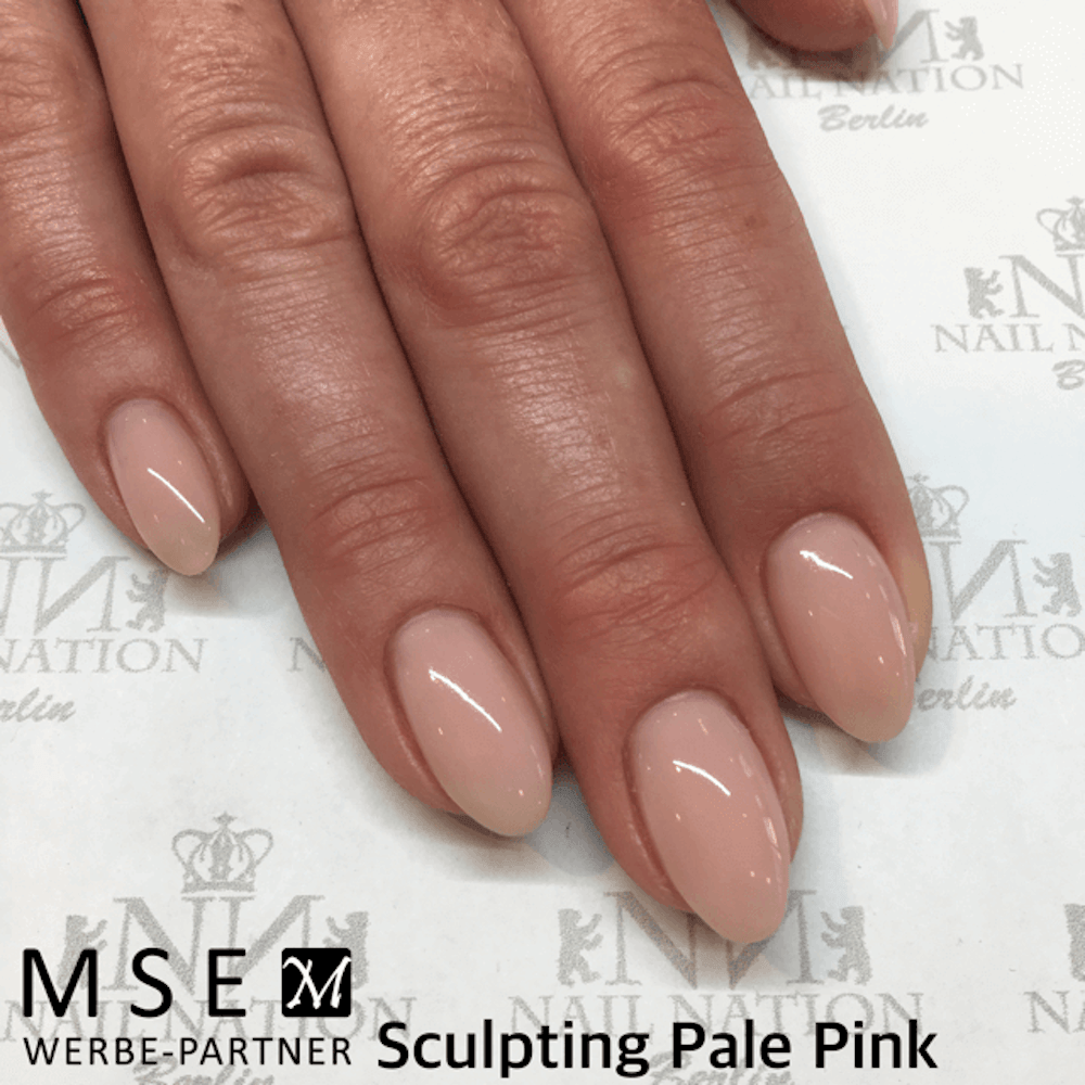 MSE Gel 811: Schablonen Gel blass pink, mittelviskose / Sculpting pale pink medium-viscosity 50ml - MSE - The Beauty Company
