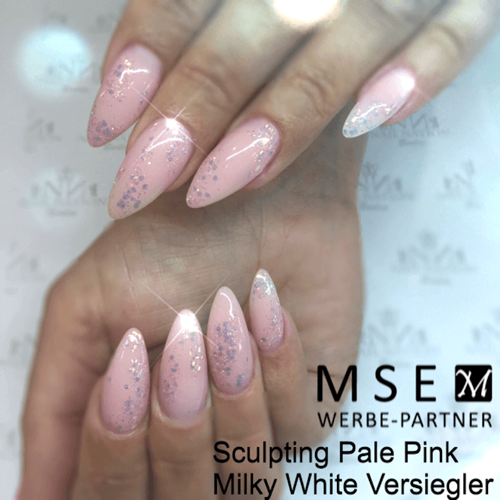 MSE Gel 812: Schablonen Gel blass pink, hochviskose / Sculpting pale pink high-viscosity 15ml - MSE - The Beauty Company