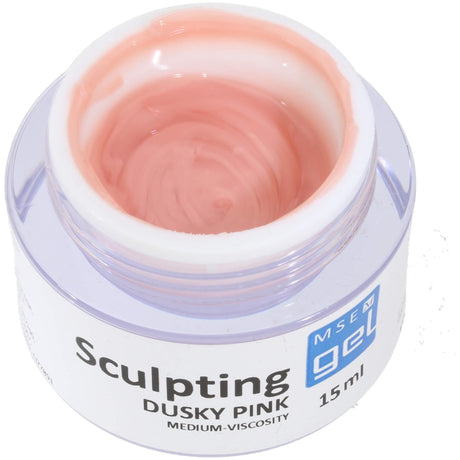 MSE Gel 813: Schablonen Gel altrosa mittelviskose / Sculpting dusky pink medium-viscosity 15ml - MSE - The Beauty Company
