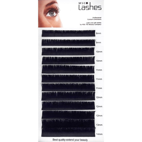 Seidenwimpern Blooming Lashes Trays - C-Curl - 0,07 mm - 8 mm - MSE - The Beauty Company
